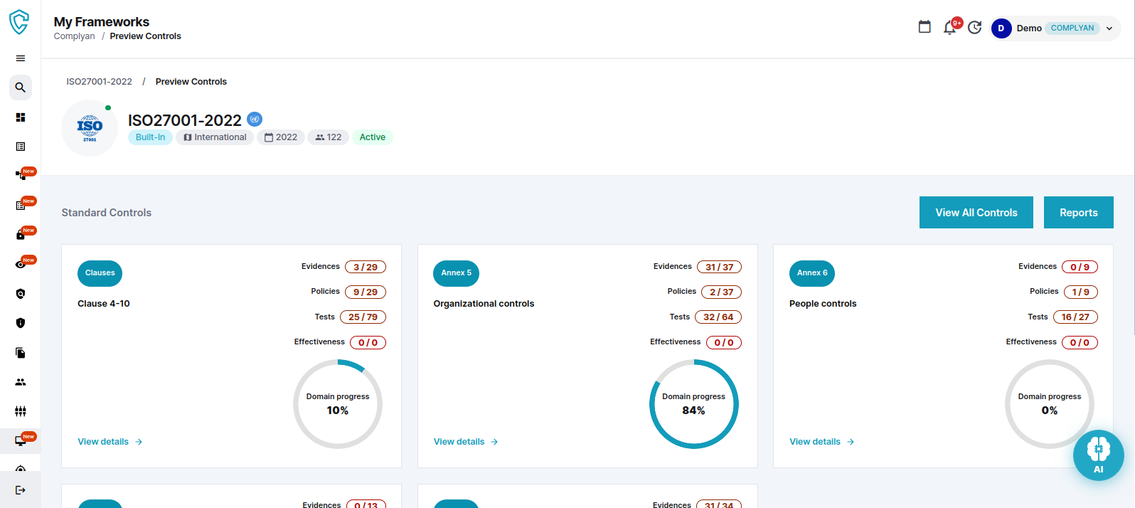 Framework Control View